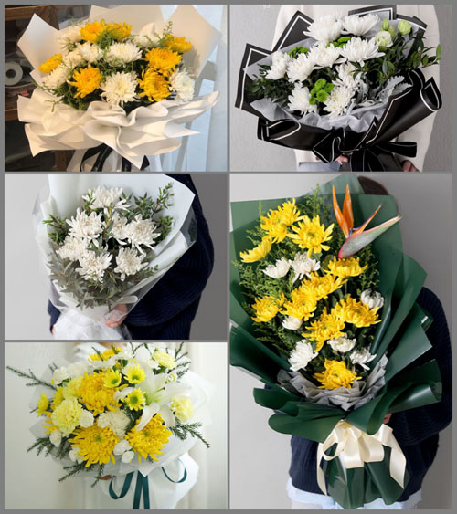 山东莱芜莱城区高庄街道徐家峪村白事花束代送